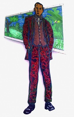 Recorte em Madeira - Título: Jornalismo Ecológico Personificado (Júlio de Mesquita)