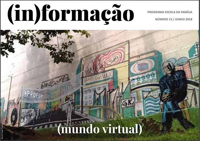 Acima vemos um detalhe de mural no Projeto 