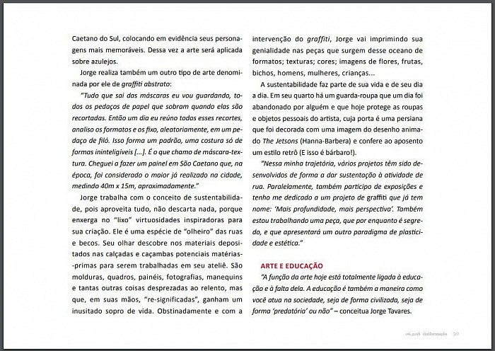 Jorge Tavares - Resumo da História - Ivânia Barros para FDE - Fund. Desen. Educ. pág. 08