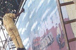 Prefeitura S.C.Sul-SP - Projeto SCSul conta sua História em Graffiti - Av. Kennedy