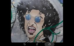 Detalhe: Auto-Retrato com base em foto de Guilherme S. Campos