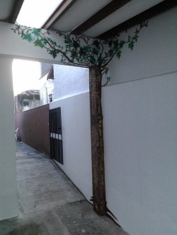 Ambientação no início - transformar colunas em árvores - S.C.Sul-SP